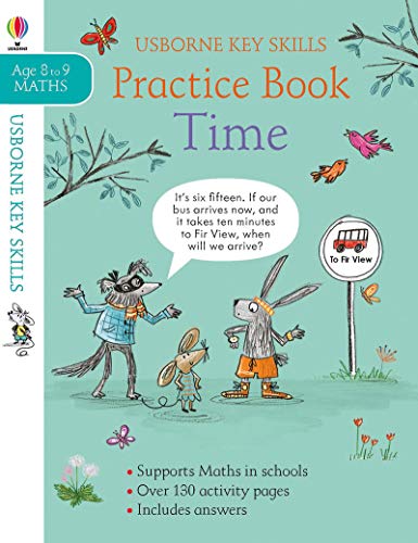 [9781474953214] Usborne Key Skills: Practice Book - Time  (Ages 8-9)