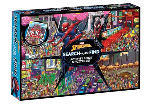 [9781761523595] Spider-Man: Search-and-Find Activity Book and Puzzle Set (Marvel)