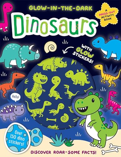 [9781917082563] Glow-in-the-Dark Dinosaurs Sticker Activity Book