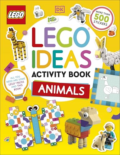 [9780241727416] LEGO Ideas Activity Book Animals: Packed with LEGO Building and Sticker Activities and Fun Facts. With 500+ Stickers!