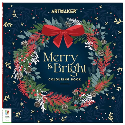 [9781488948428] Art Maker Merry and Bright Colouring Book