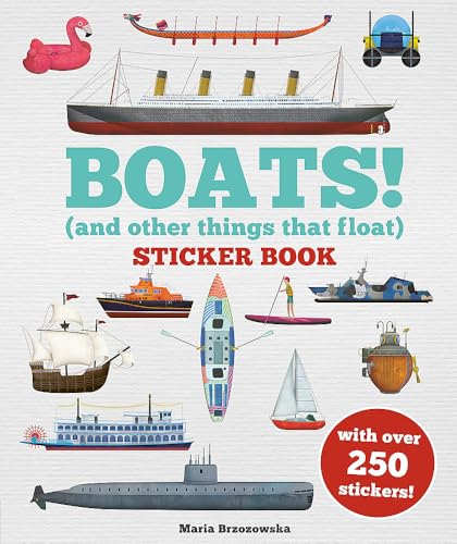 [9781804537893] Boats! Sticker Book: (And Other Things That Float)