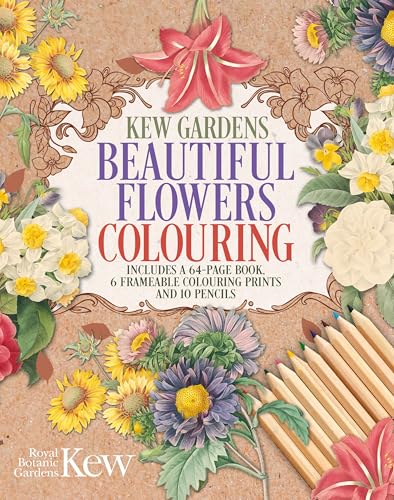 [9781398848092] Kew Gardens Beautiful Flowers Colouring Kit