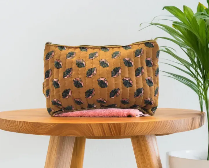 Cosmetic Bag Small Mustard