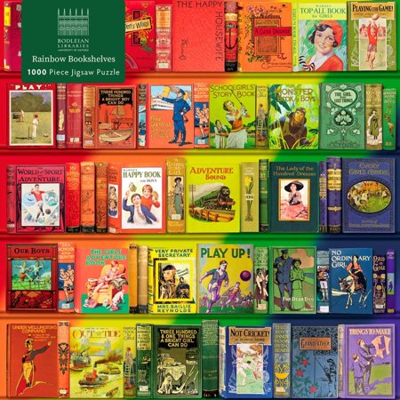 [9781804172087] Rainbow Bookshelves Jigsaw Puzzle 1000 pce