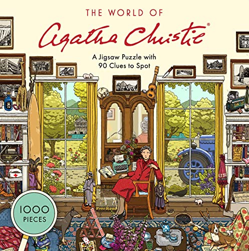 [9781399600910] The World of Agatha Christie: A Jigsaw Puzzle with 90 Clues to Spot (1000-Piece Jigsaw Puzzle)